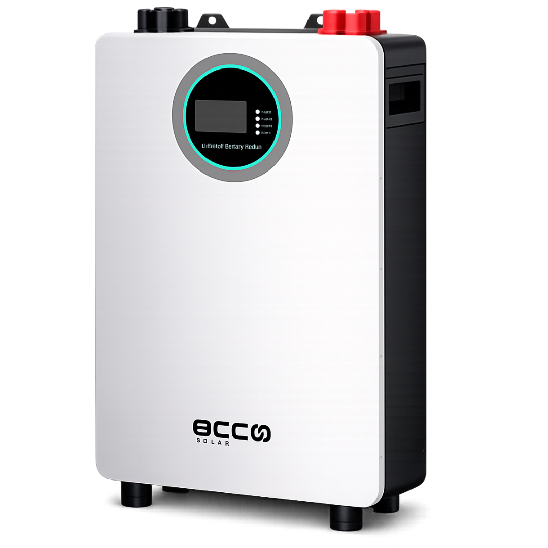 ECCO 51.2V 100AH 5.12KWH LITHIUM BATTERY ME51100 SE WALL-MOUNTED / STAND-Voltronix SA