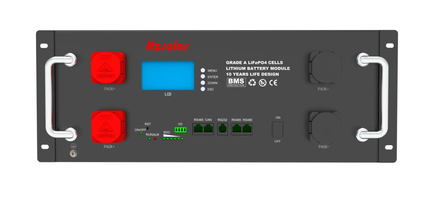 HZ Solar 48V 105AH 5.04KW Rack Lithium battery-Voltronix SA